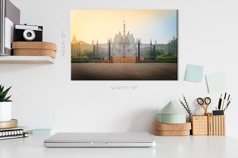 Canvas Print -  Gates Of The Parliament Building, New Delhi, India #E0454