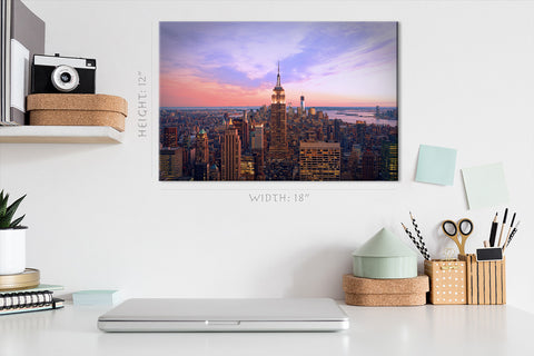 Canvas Print - Manhattan Skyline ، New York #E0388