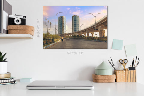 Canvas Print -  Kolkata Center Cityscape #E0284