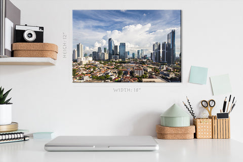 Canvas Print -  Aerial View Of Jakarta, Indonesia #E0460