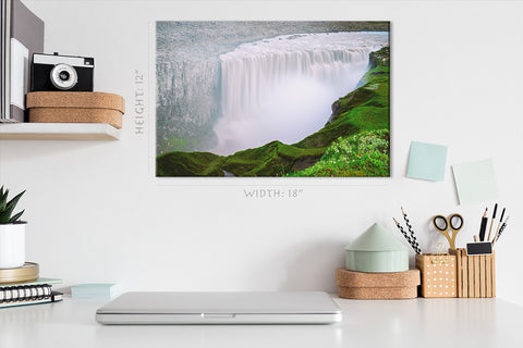 Canvas Print -  Aerial View Of Dettifoss Waterfall, North Iceland #E0506