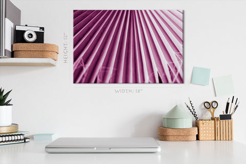 Canvas Print -  Palm Leaf, Pink Tint #E0713