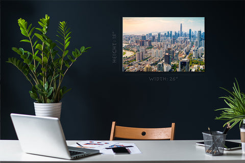 Canvas Print -  View Of The Shenzhen Cityscape, China #E0385