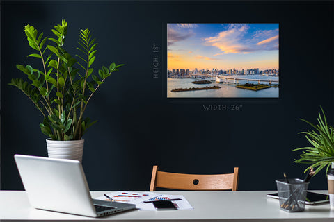 Canvas Print -  Tokyo Bay Skyline, Japan #E0491