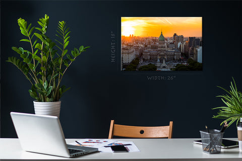 Canvas Print -  National Congress Building of Buenos Aires #E0263