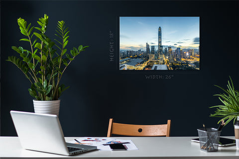 Canvas Print -  Shenzhen Skyline, China #E0390