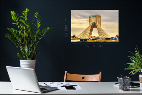 Canvas Print - Azadi Tower í Teheran #E0280