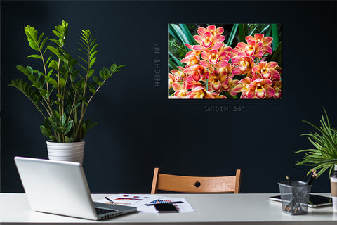 Impression sur toile - Bouquet de belles orchidées #E0721