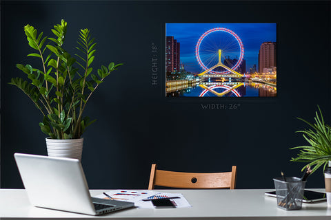 Canvas Print -  The Tianjin Eye Skyline #E0302