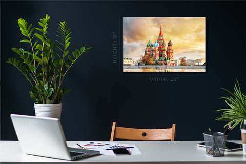 Impression sur toile - Place Rouge Moscou, Russie #E0318