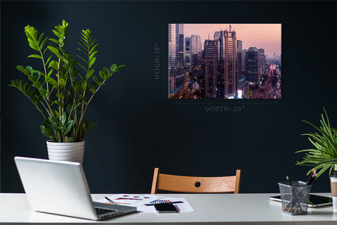 Canvas Print -  Jakarta Downtown Cityscape, Indonesia #E0463