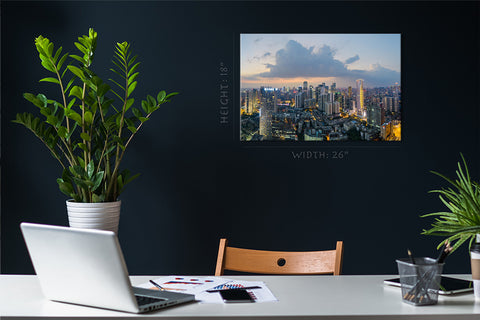 Canvas Print -  Chengdu Downtown Nightscape #E0333