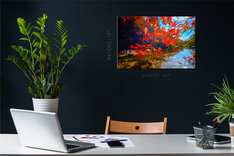 Canvas Print -  Colorful Autumn Tree #E0878