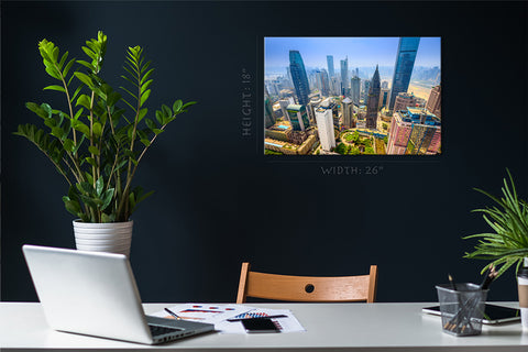 Canvas Print -  Chongqing, China Skyscraper Cityscape #E0314