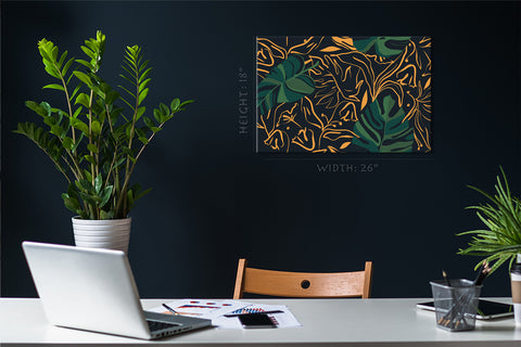 Canvas Print -  Abstract Monstera Leafs #E0888