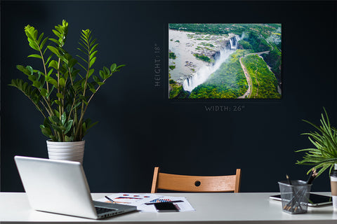 Canvas Print - Victoria Waterfall ، Zambia #E0560