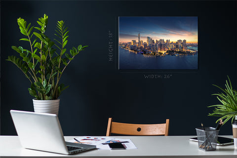 Canvas Print - Panorama of the Manhattan Skyline في Sunrise ، نيويورك #E0395