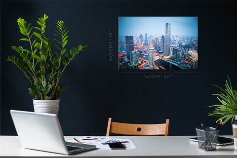 Canvas Print - Tianjin Financial District Skyline #E0296