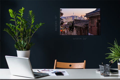 Canvas Print - Bukchon Hanok District ، سيول ، كوريا الجنوبية #E0442