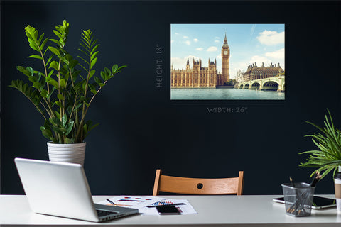 Impression sur toile - Big Ben Skyline, Londres #E0268