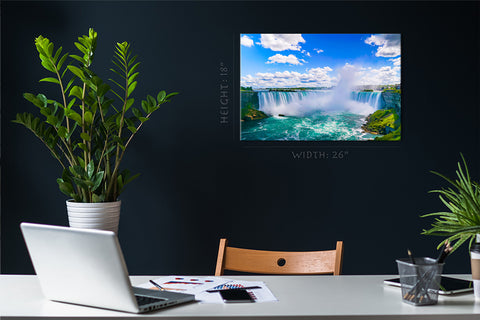 Canvas Print - Niagara Waterfall في يوم مشمس ، كندا #E0583