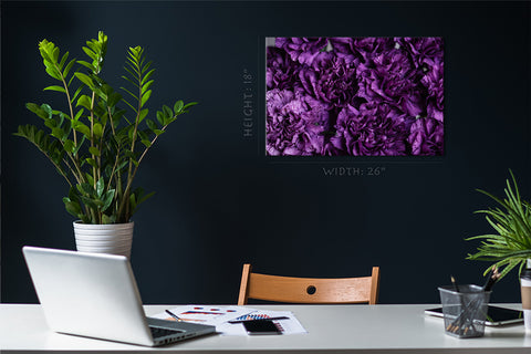 Canvas Print -  Purple Carnations Flowers #E0834