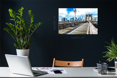 Canvas Print - Brooklyn Bridge ، Skyline New York #E0401