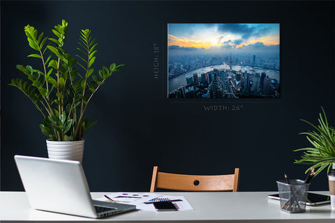 Canvas Print -  Shanghai Skyline, China #E0465