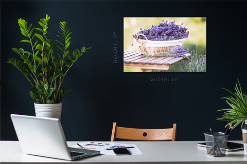 Canvas Print -  Harvesting Of Lavender #E0784