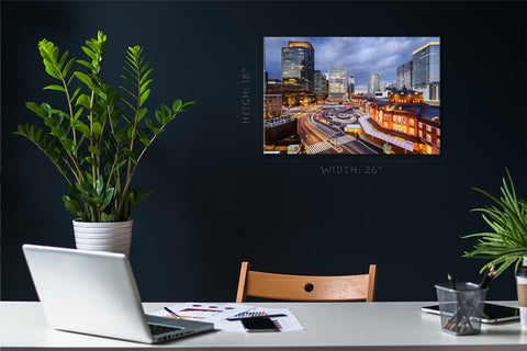 Canvas Print - Tokyo Cityscape ، Marunouchi District Japan #E0488