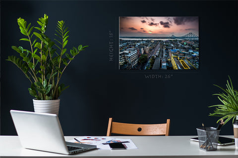 Canvas Print - Calcutta Cityscape #E0292