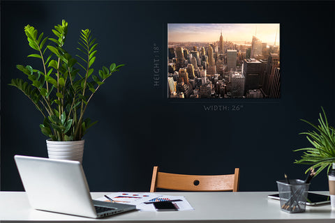 Canvas Print -  New York Skyline At Sunset #E0409