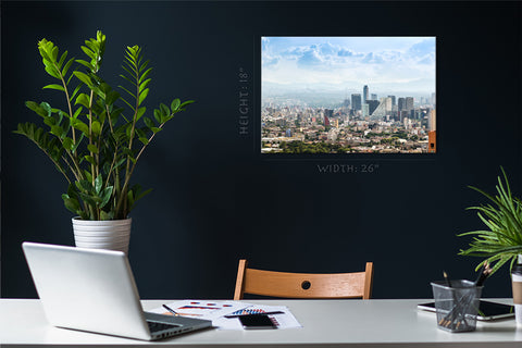 Canvas Print -  Panoramic View Of Mexico City Downtown, Mexico #E0367