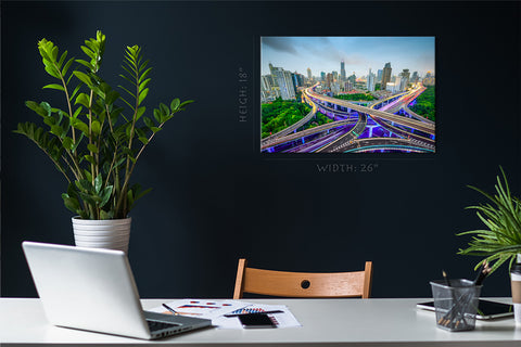 Canvas Print - Shanghai Skyline ، China #E0473