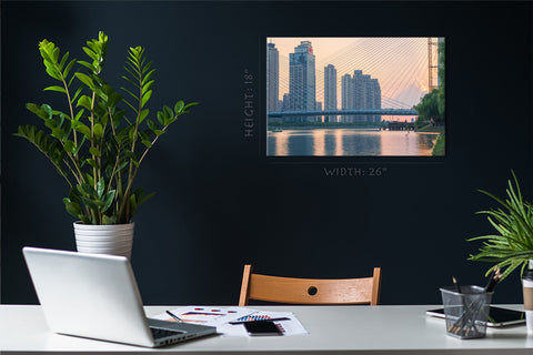 Canvas Print -  Yangtze River Bridge, Wuhan, China #E0352