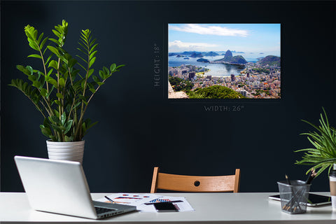 Canvas Print - Brasile Rio de Janeiro Vista della città #E0242