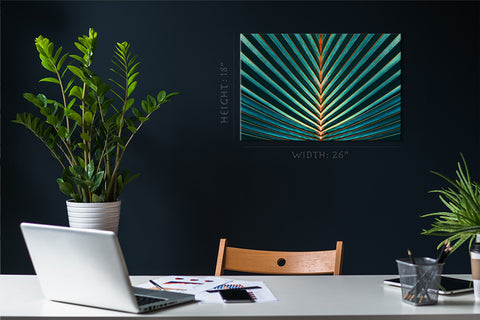 Canvas Print -  Striped Of Palm Leaf #E0649