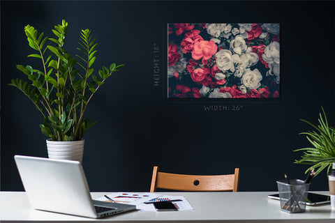 Canvas Print -  Beautiful Vintage Flowers #E0870