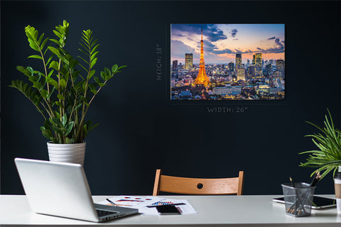 Impression sur toile - Tokyo Skyline, Japon #E0481