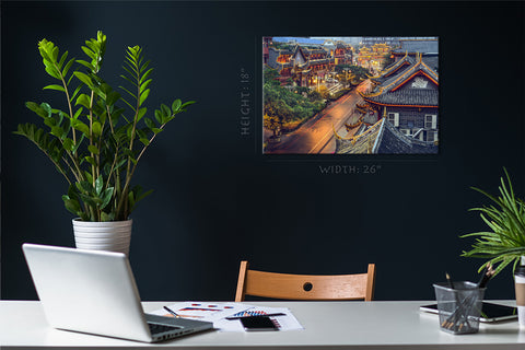 Canvas Print -  Traditional Qintai Road District At Chengdu, China #E0324