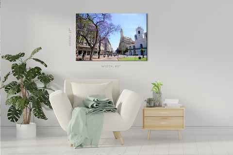 Impression sur toile - Paysage urbain de rue de Buenos Aires #E0257