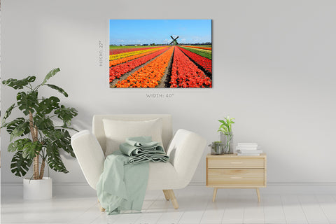 Impression sur toile - Tulipes colorées #E0750