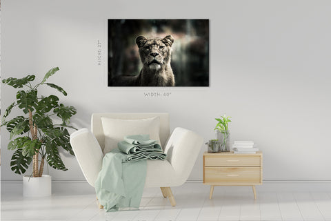 Canvas Print -  Portrait Of Lion #E1030