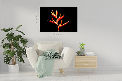 Impression sur toile - Belle fleur orange #E0655