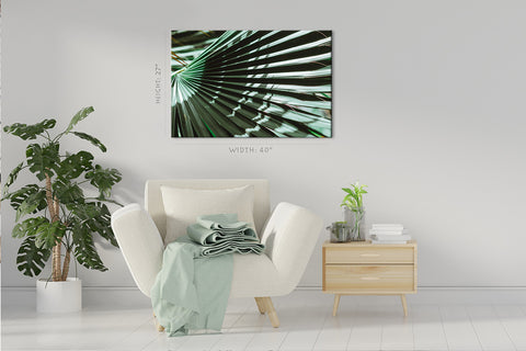 Canvas Print -  Sunlight At Green Palm Branch #E0715