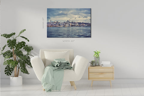 Impression sur toile - Paysage urbain de la partie historique d'Istanbul #E0290