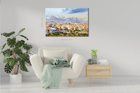 Canvas print - luchtweergave van Teheran #e0278