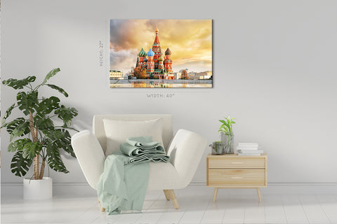 Impression sur toile - Place Rouge Moscou, Russie #E0318