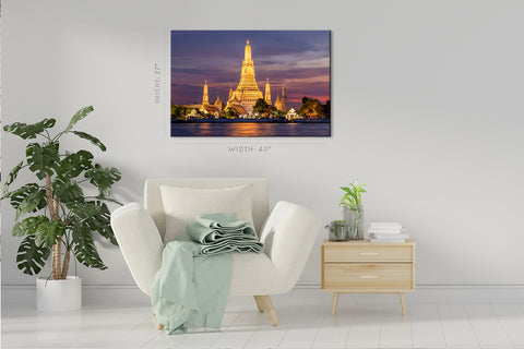 Canvas Print -  Wat Arun, Bangkok Thailand #E0301