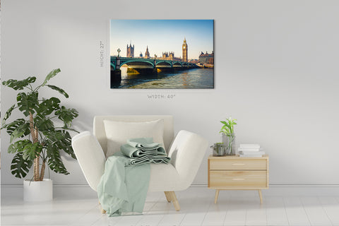 Impression sur toile - Big Ben et les maisons du Parlement Cityscape #E0270